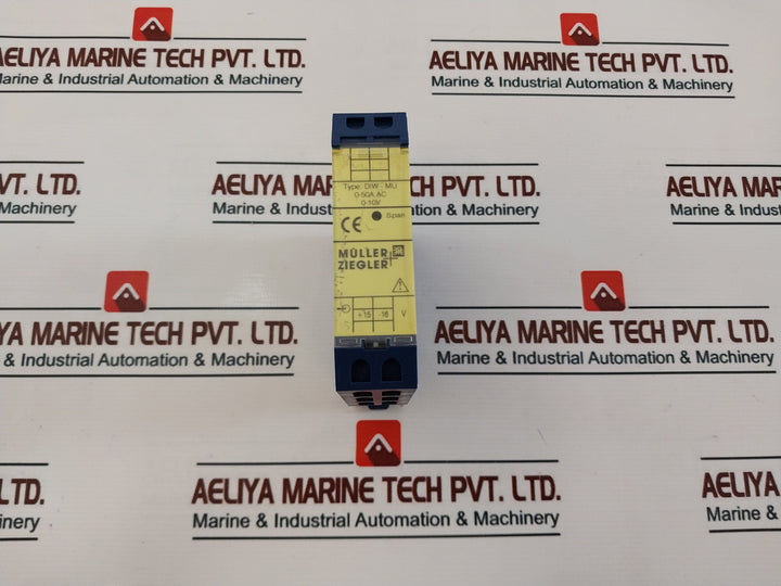 Muller Ziegler Diw-mu Measuring Transducer 0-50A Ac 0-10V