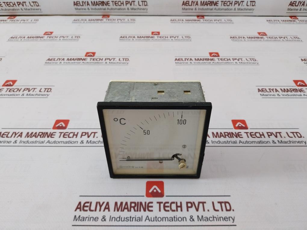 Muller & Weigert Dbq 96 Analog Meter With Celsius Scale Pt100 24V