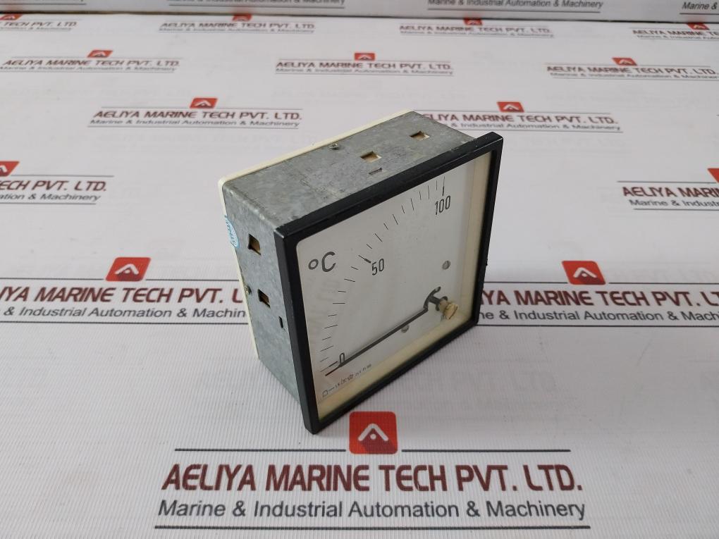 Muller & Weigert Dbq 96 Analog Meter With Celsius Scale Pt100 24V