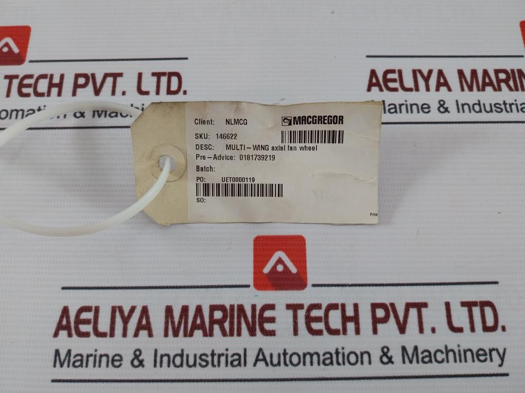 Multi-wing Mwcze3058800 Axial Fan Wheel 3Hr 112015/A 45 Deg G6.3 At 950 Rpm