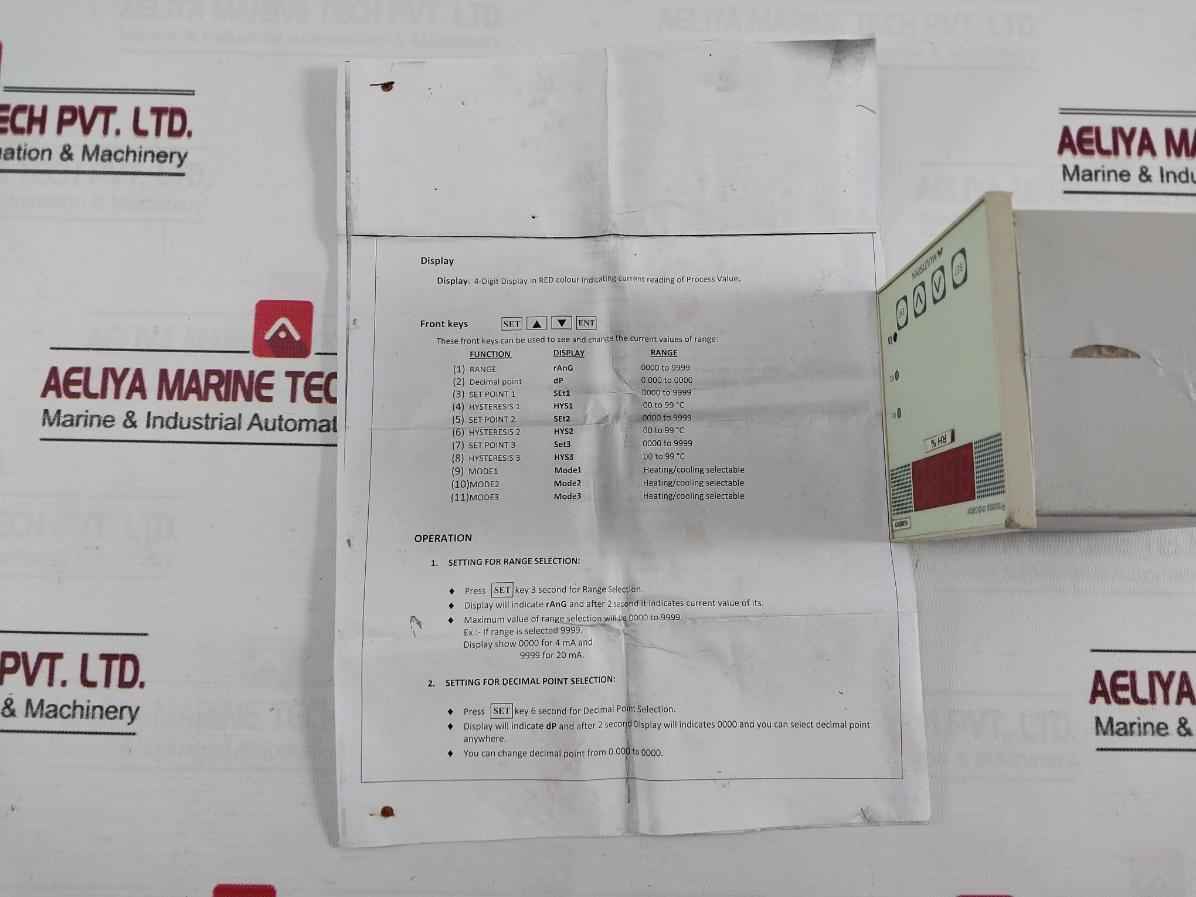 Multispan Process Indicator 230V Ac 24V Dc 4-20Ma