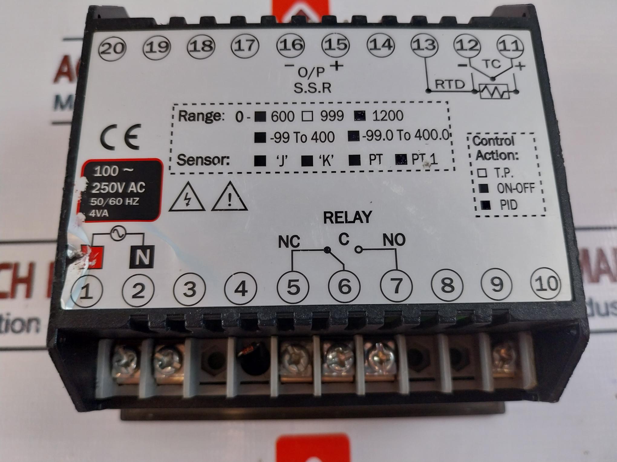 Multispan Utc 121P Temperature Controller 100~250V Ac