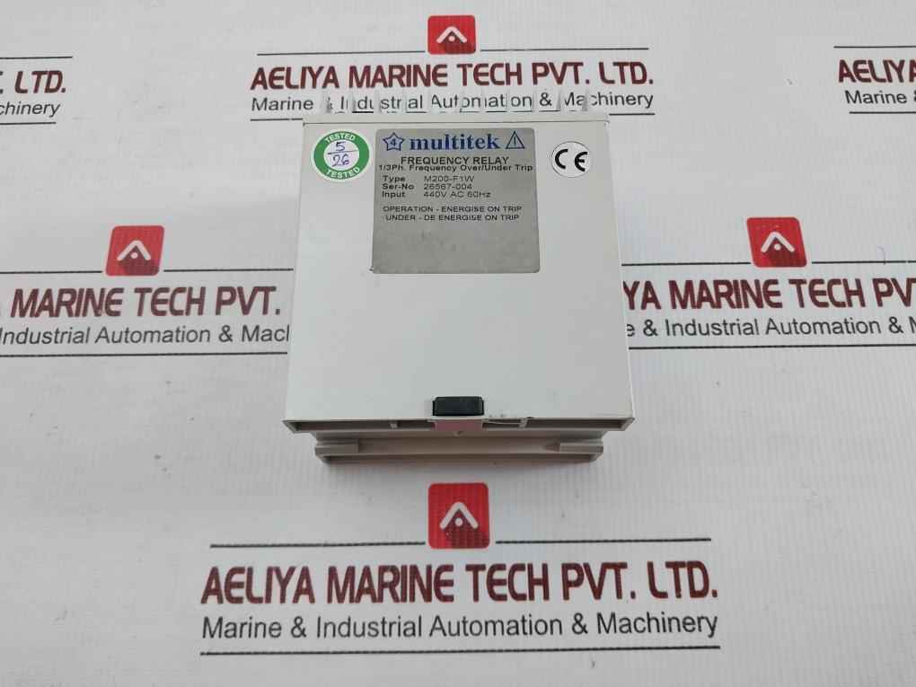 Multitek 440V Ac 60Hz Frequency Relay M200-f1W