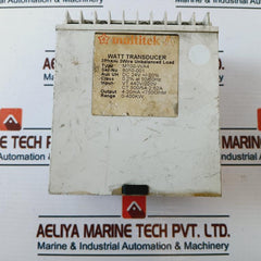 Multitek M100-wa4 3 Phase 3 Wire Watt Transducer 50/60Hz