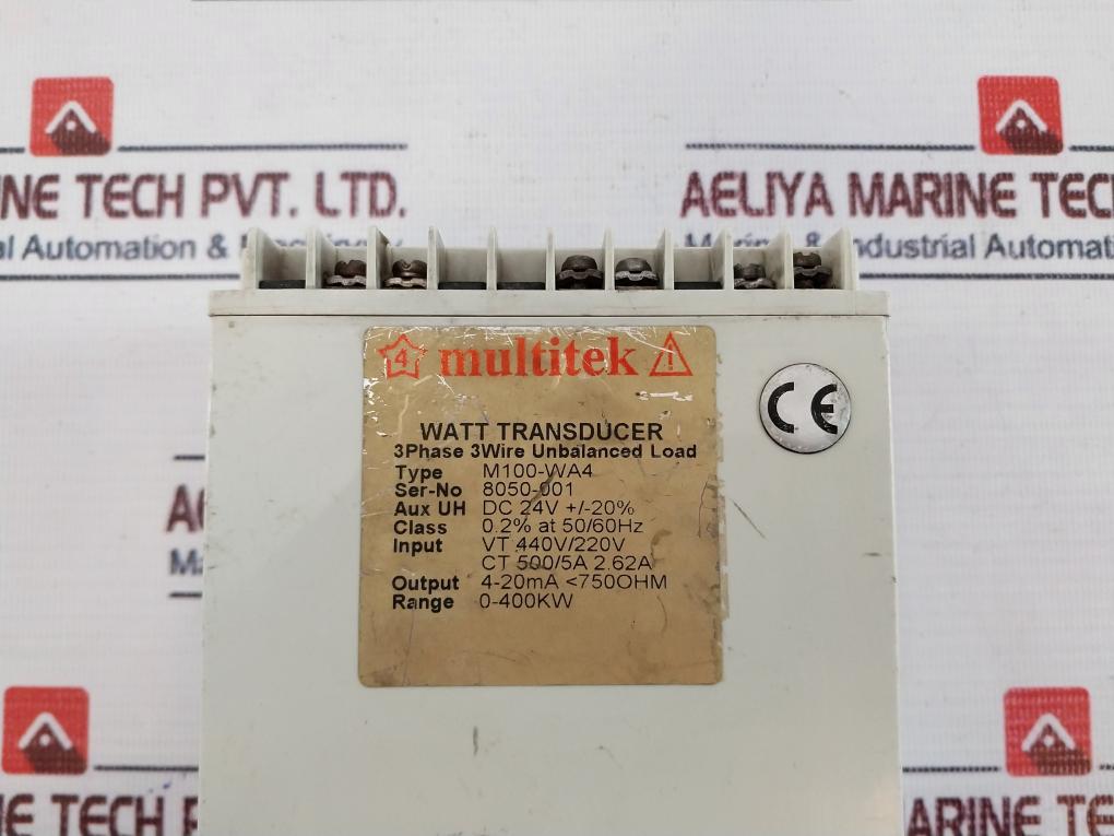Multitek M100-WA4 Watt Transducer M100-wa4
