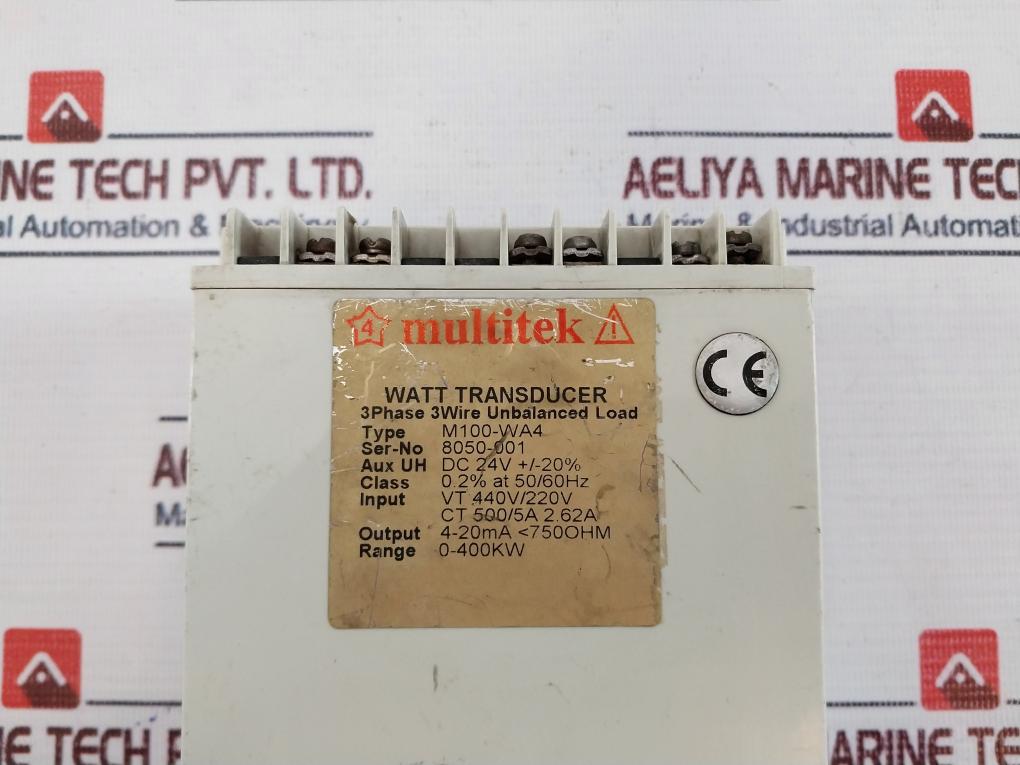 Multitek M100-wa4 Watt Transducer