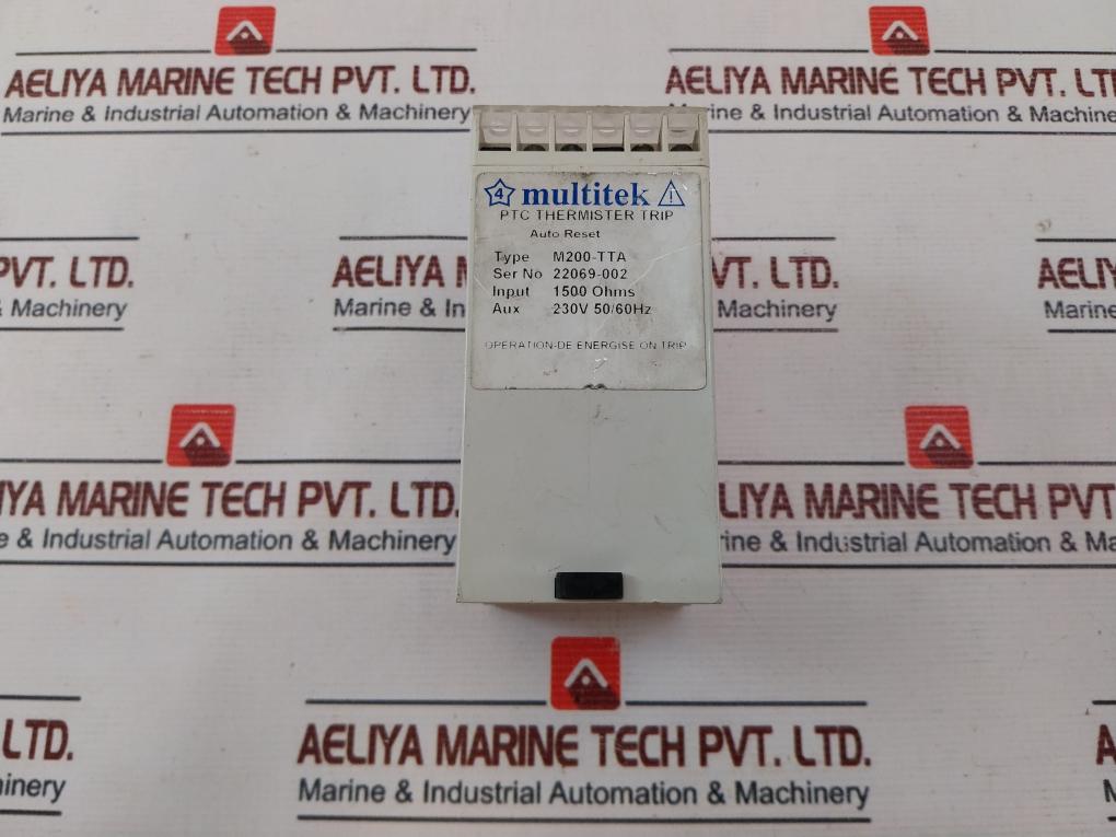 Multitek M200-tta Thermister Trip Relay 50/60Hz