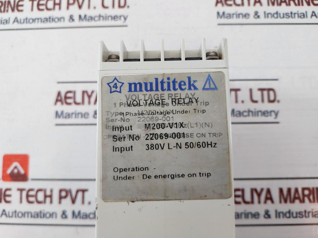 Multitek Relay Multitek M200-v1X Voltage Relay 220V 50/60Hz – Aeliya Marine Tech