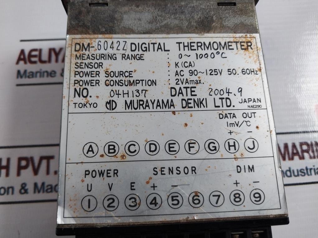 Murayama Denki Dm-6042Z Digital Thermometer