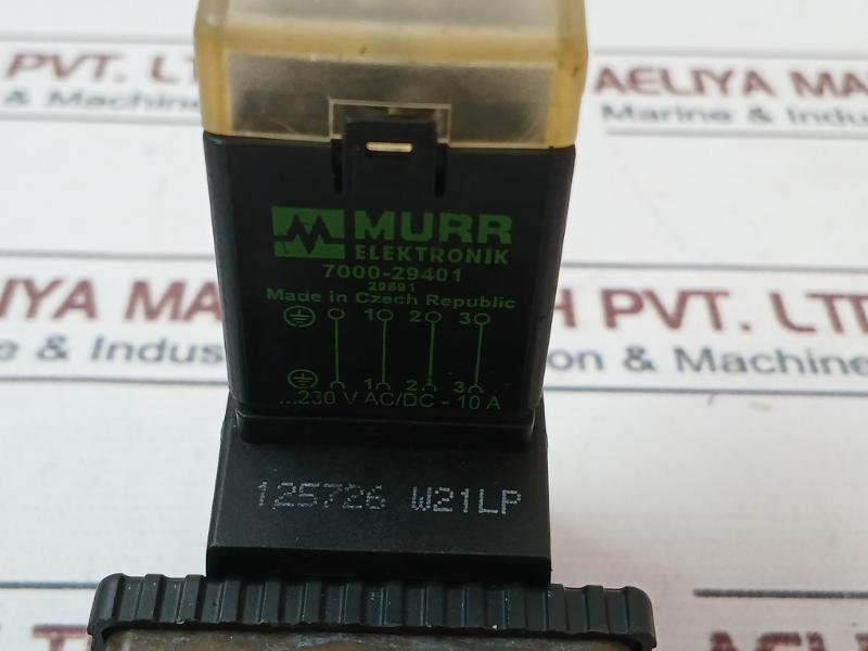 Murr 7000-29401 Svs Valve Plug 230Vac/Dc-10A 230V 50Hz 8W 81620429