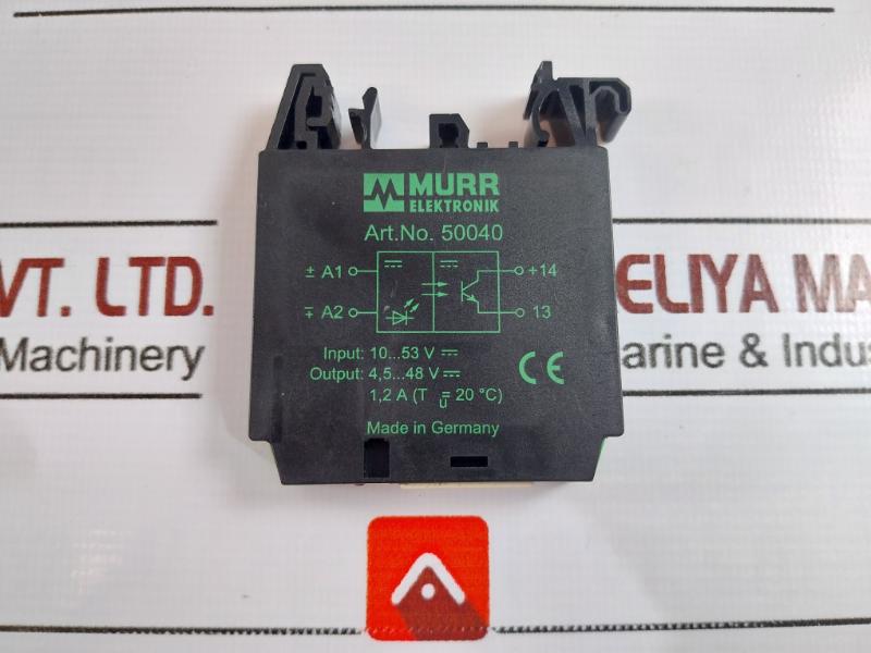 Murr Elektronik 50040 Opto-coupler Module 10-53V Dc 1.2A