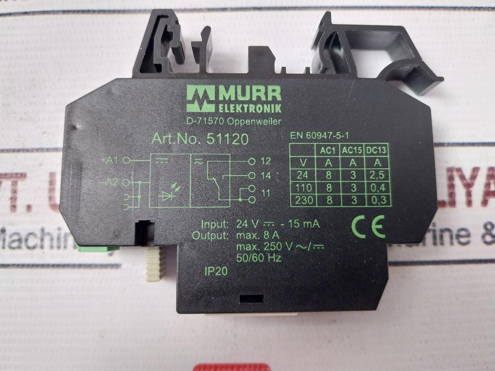 Murr Elektronik 51120 Interface Relay Module 50/60Hz