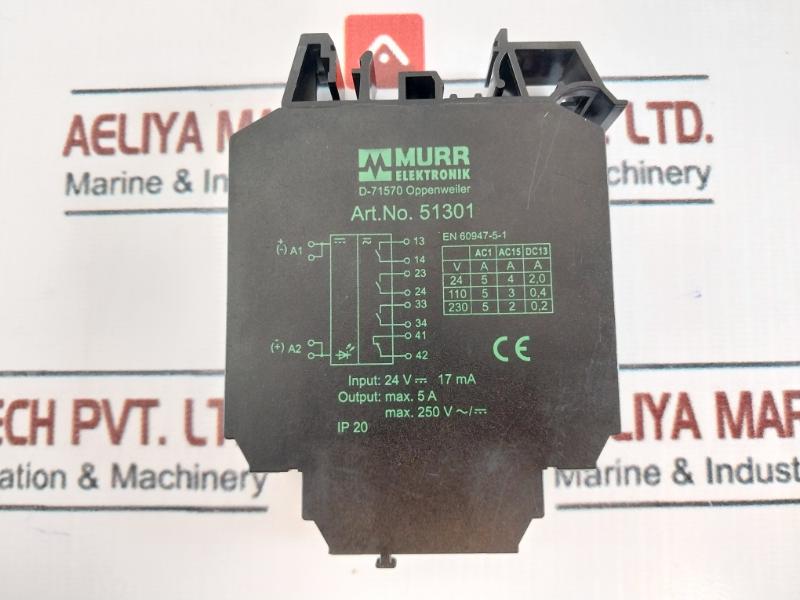 Murr Elektronik 51301 Output Relay Max 5A 250V Ip20