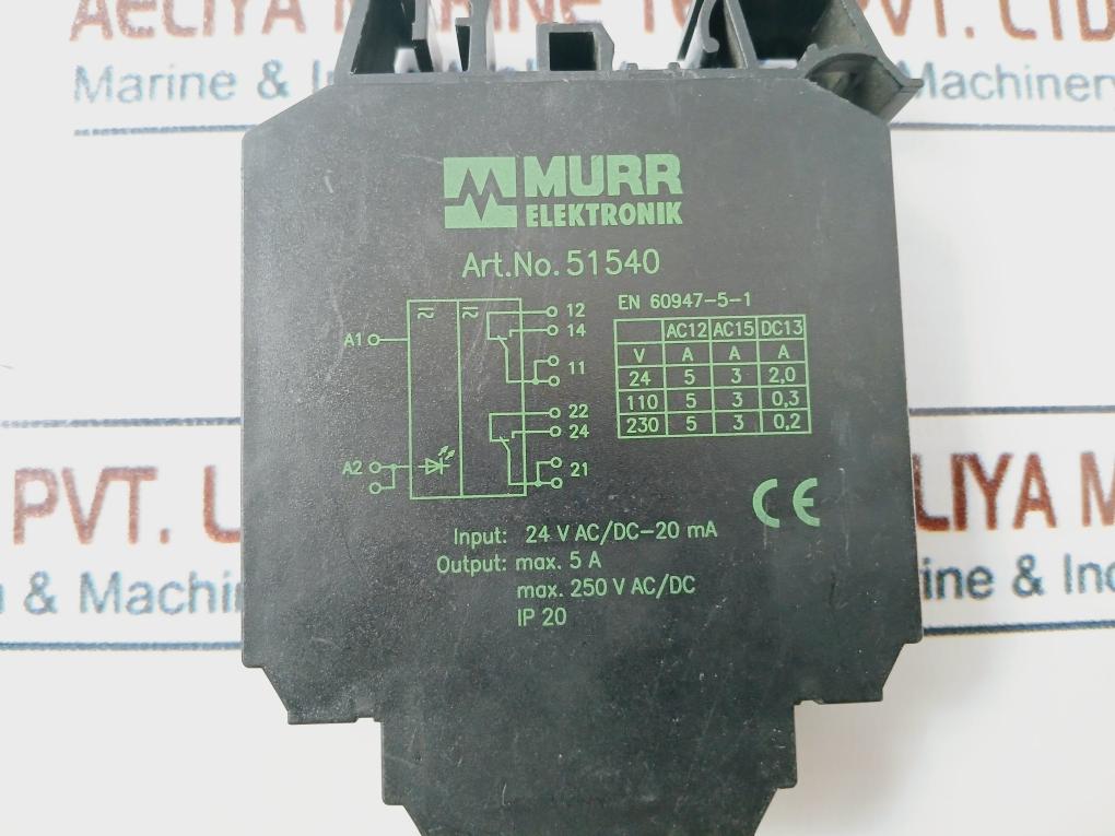 Murr Elektronik 51540 Output Relay 24V Ac