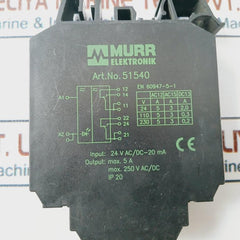 Murr Elektronik 51540 Output Relay 24V Ac