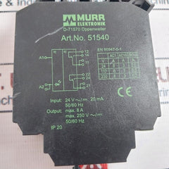 Murr Elektronik 51540 Output Relay 24v~/ 20ma 50/60hz