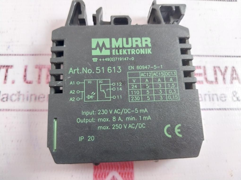 Murr Elektronik 51 613 Interface Module Ip20 En 60947-5-1