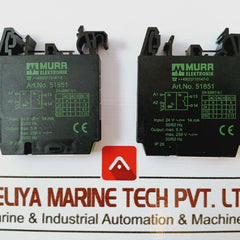 Murr Elektronik 51851 Ground Bridge Output Relay 24V Ac 14Ma 50/60Hz
