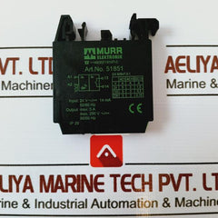 Murr Elektronik 51851 Ground Bridge Output Relay 24V Ac 14Ma 50/60Hz