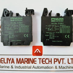 Murr Elektronik 51851 Ground Bridge Output Relay 24Vac 14Ma Max.250V 50/60Hz