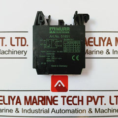 Murr Elektronik 51851 Ground Bridge Output Relay 24Vac 14Ma Max.250V 50/60Hz