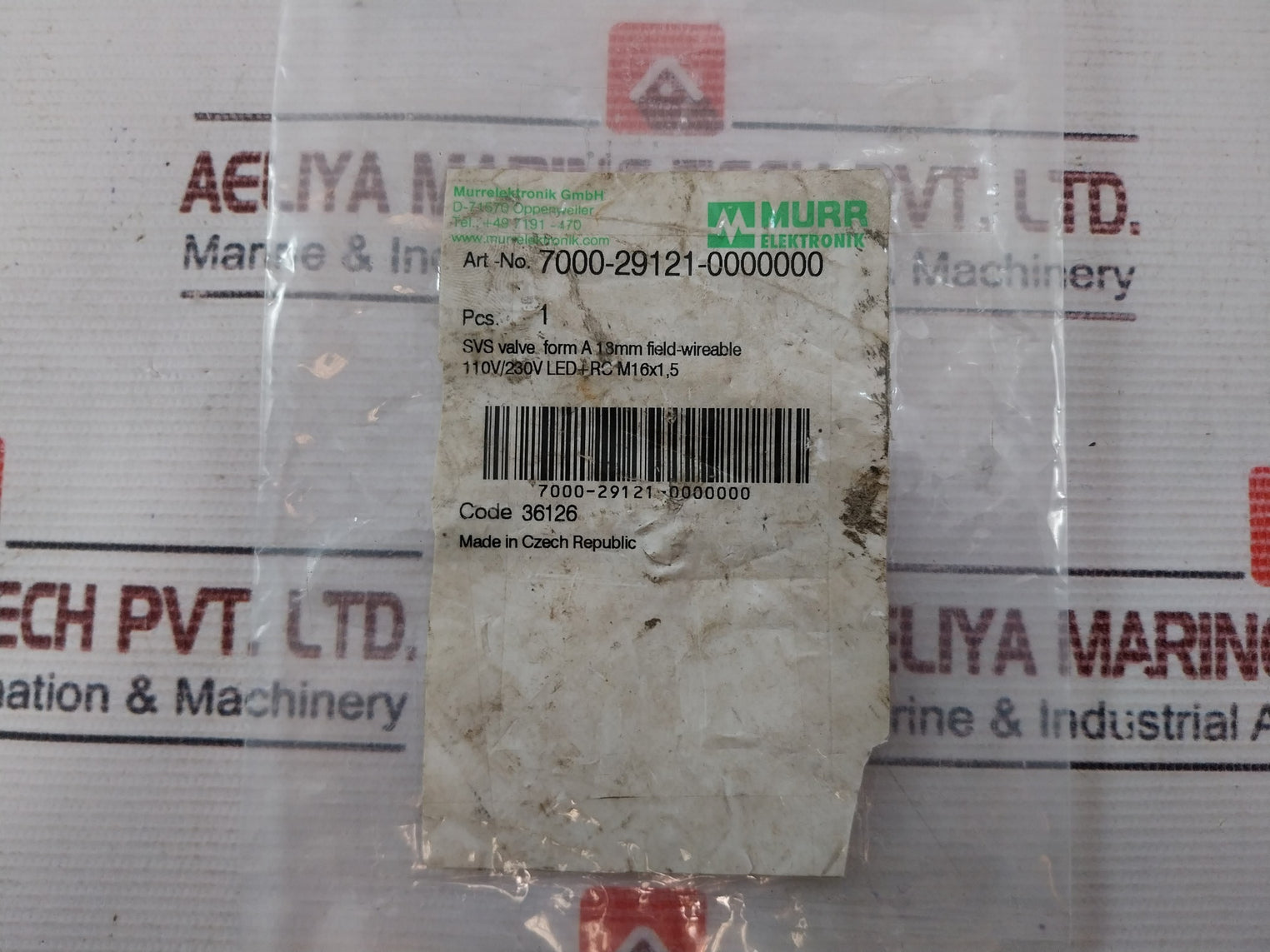 Murr Elektronik 7000-29121-0000000 Svs Valve From A 18Mm Field