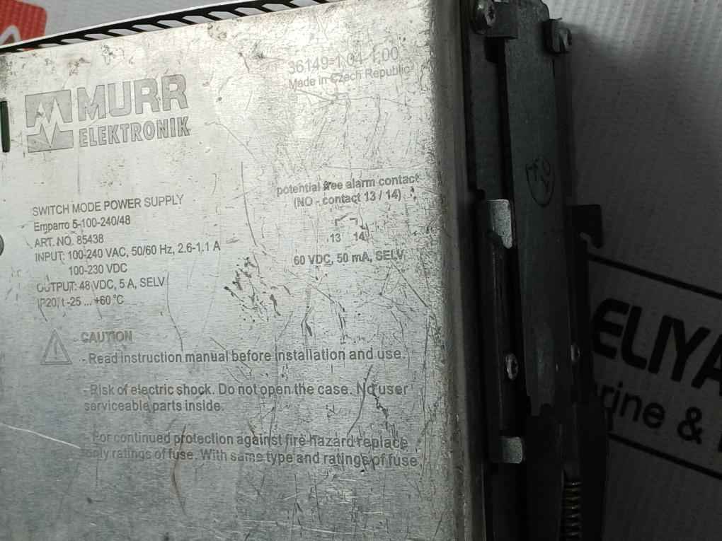 Murr Elektronik 85438 Emparro Power Supply Ip20 50/60Hz-100-240Vac