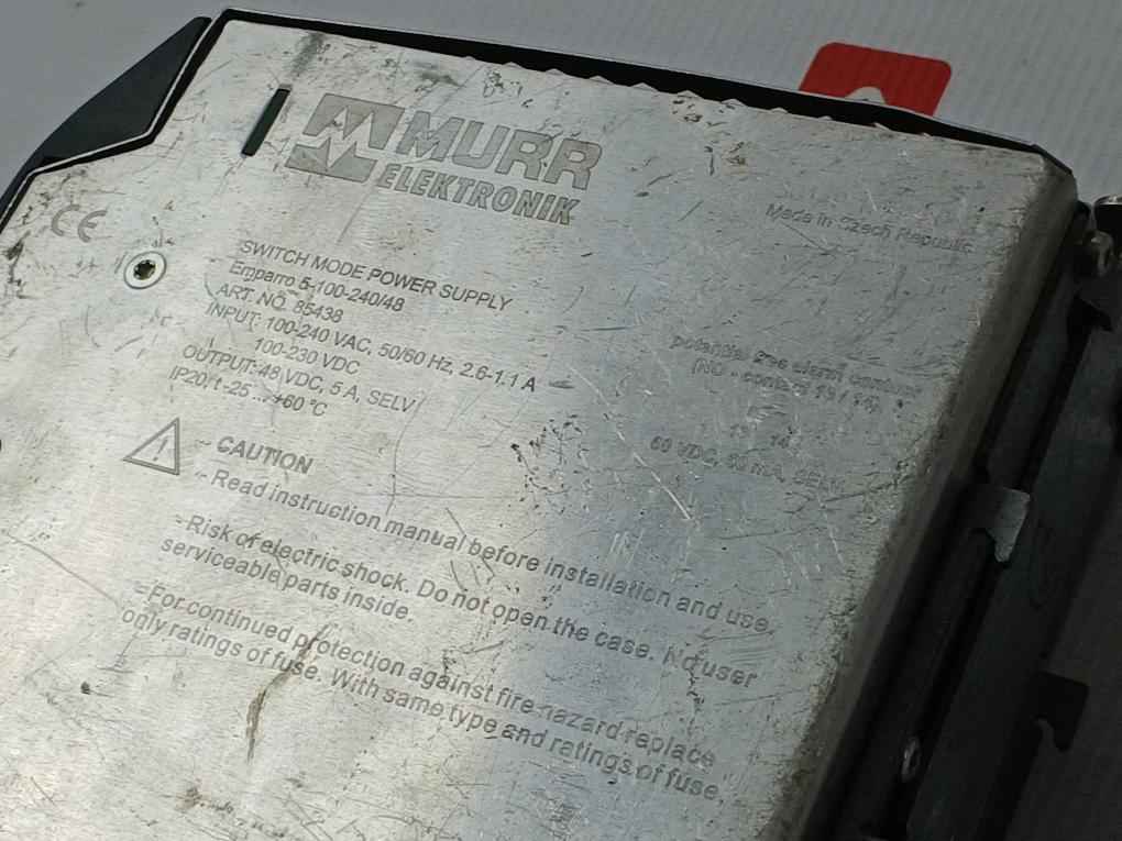 Murr Elektronik 85438 Emparro Power Supply Ip20 50/60Hz-100-240Vac