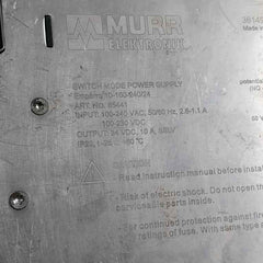 Murr Elektronik 85441 Power Supply 24 Vdc 10A 2.6-1.1 A