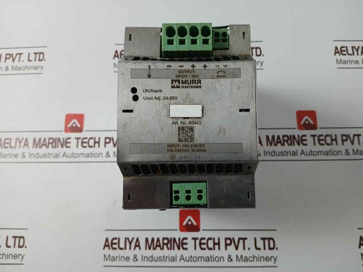 Murr Elektronik 85442 Switched Mode Power Supply Input 100-240Vac Output 24Vdcmurr Elektronik