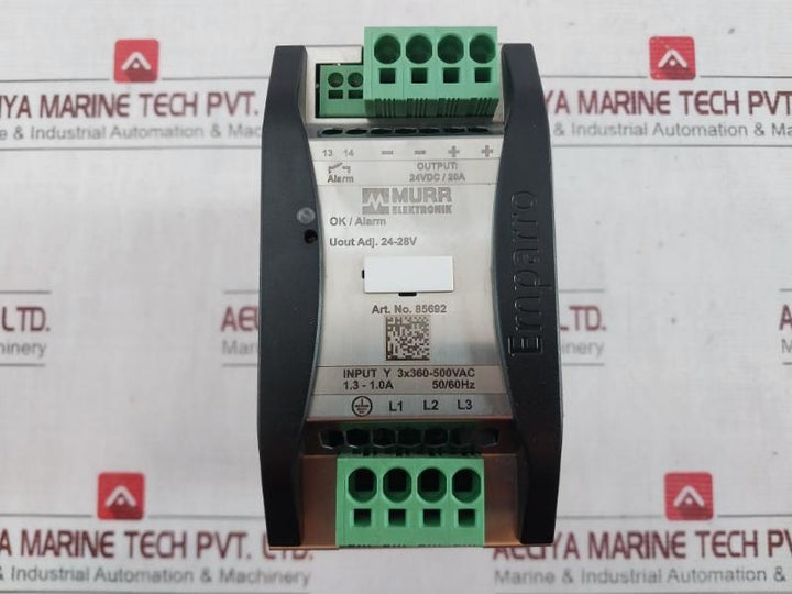 Murr Elektronik 85692 Switch Mode Power Supply 20-3X360-500/24 24-28Vdc 20-17.2A