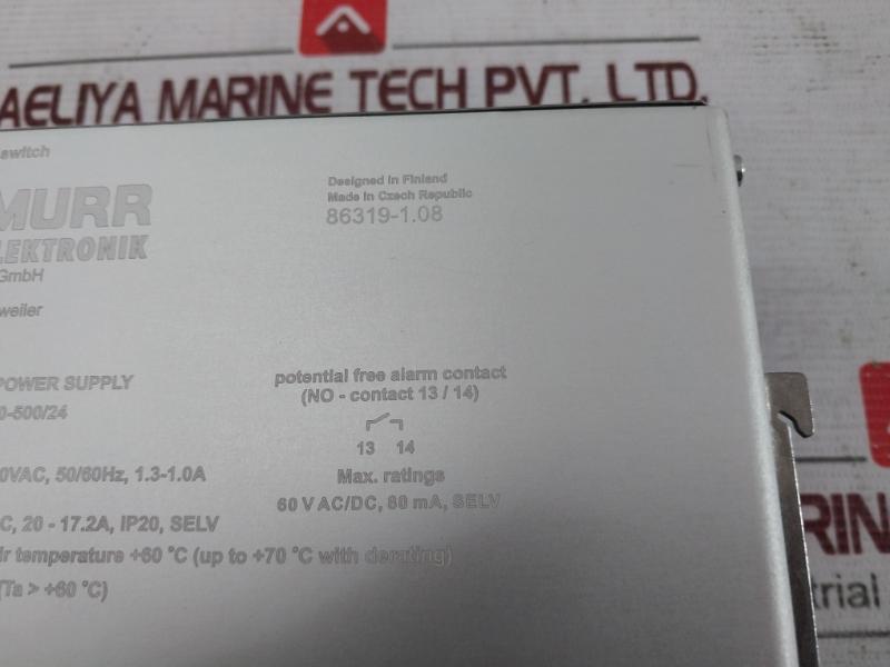 Murr Elektronik 85692 Switch Mode Power Supply 20-3X360-500/24 24-28Vdc 20-17.2A