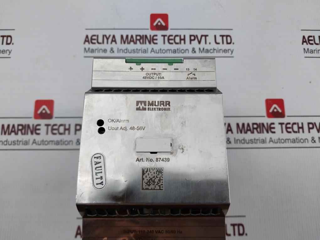 Murr Elektronik 87439 Switch Mode Power Supply 110-240 Vac/10A-50/60Hz