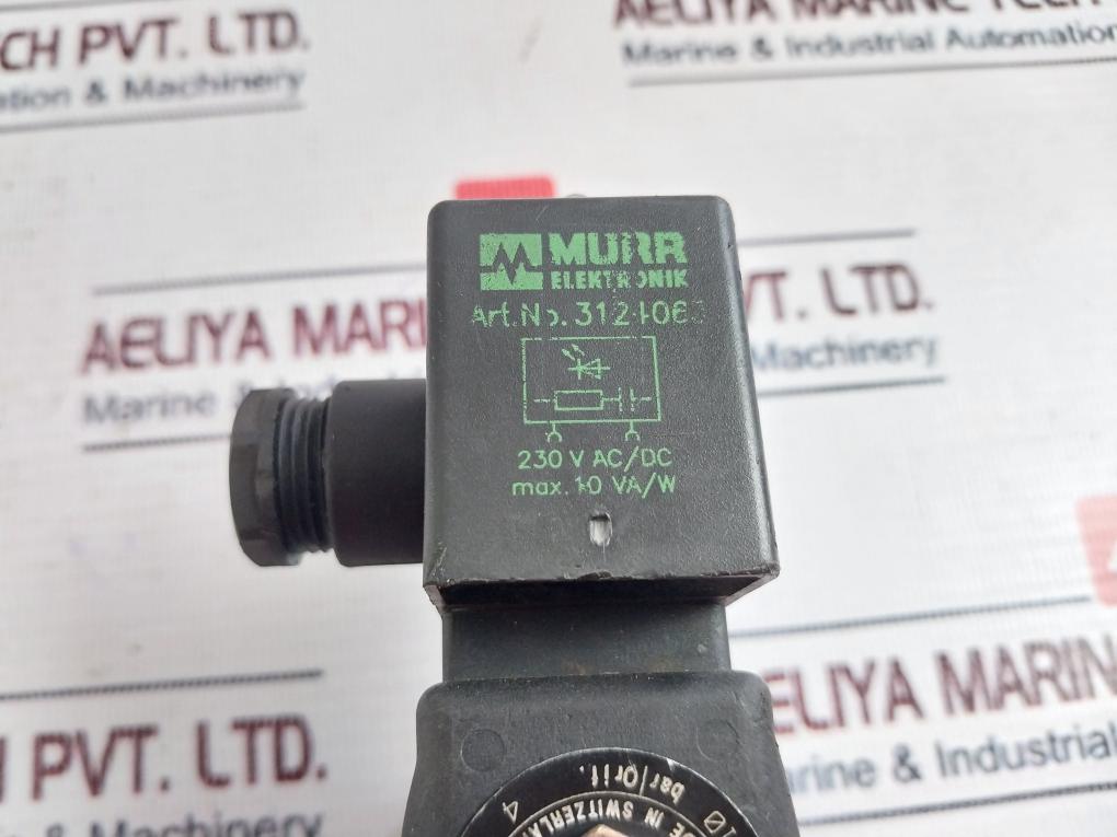 Murr Elektronik/ Lucifer Solenoid Valve 3124063 With Coil 121K02 230V Ac/Dc