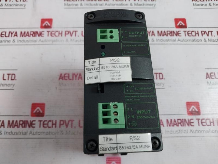 Murr Elektronik Mcs5-230/24 Single Phase Switch Mode Power Supply 85083 24-28V