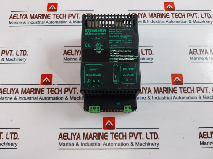Murr Elektronik MPS3-230/24 Switch Mode Power Supply IP20 E200364
