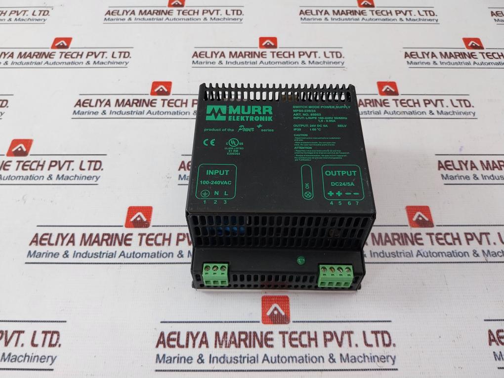 Murr Elektronik Mps5-230/24 Switch Mode Power Supply 100-240V 50/60Hz