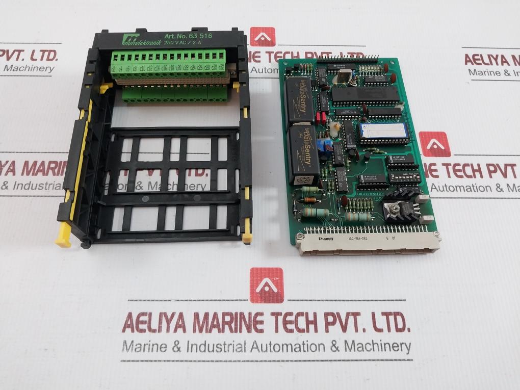 Murrelektronik 250Vac/2A Signal Processing Board W/ Eurocard Holder 63 516