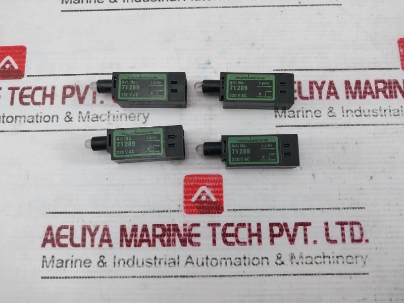 Lot Of 4X Murrelektronik 71289 Led Indicator Opac/Green 220V Ac