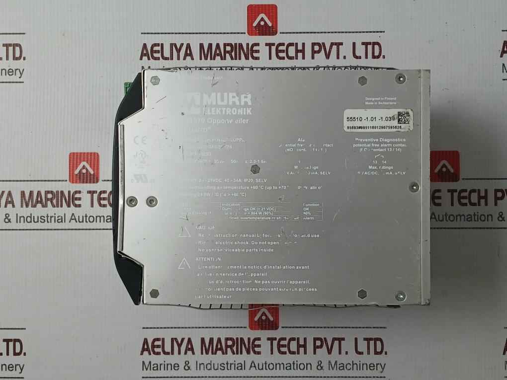Murrelektronik 85693 Switch Mode Power Supply 24-28vdc/40-34a, Ip20, Selv