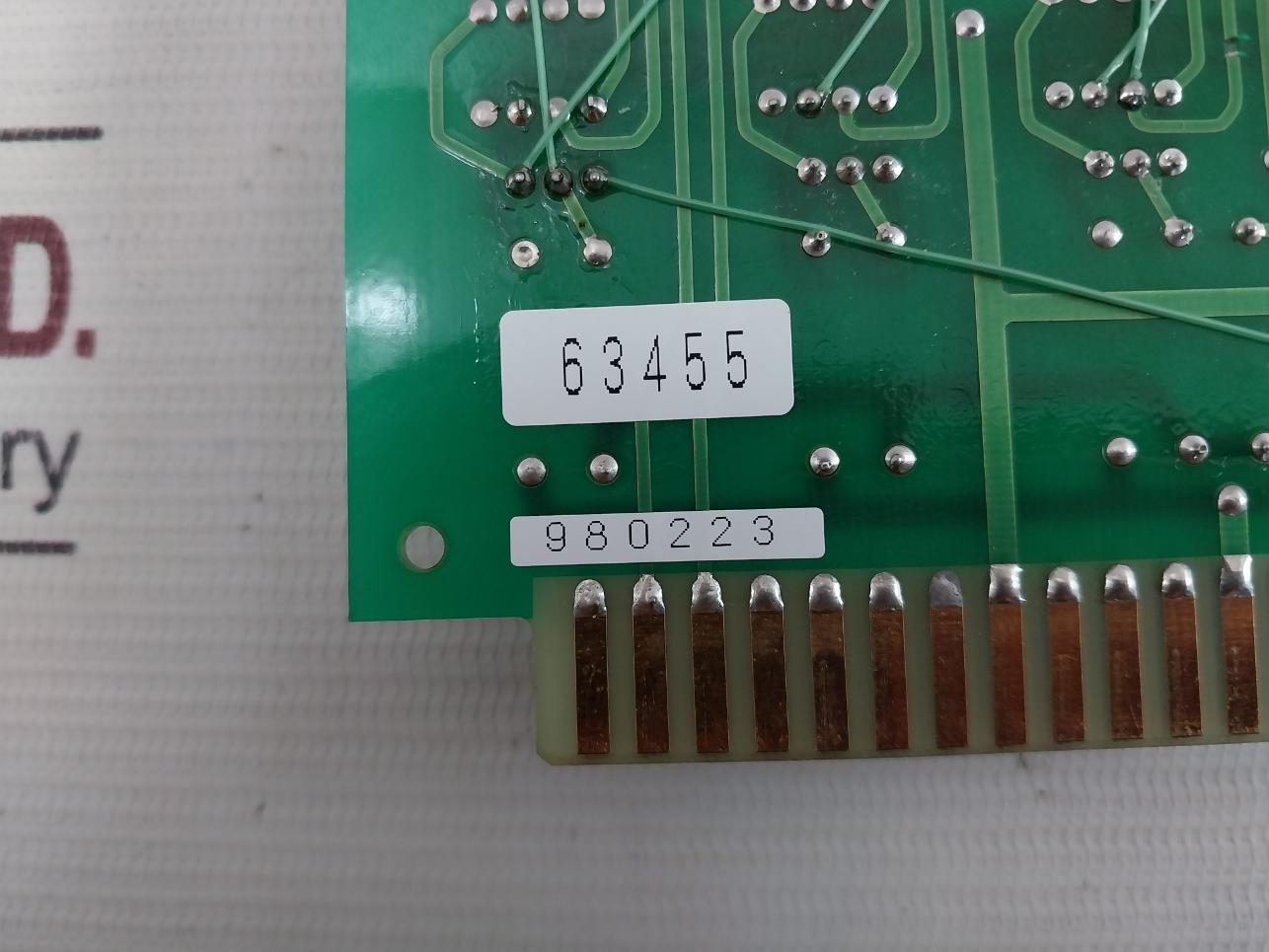 Musasino M-7845 Ballast Tank Level Gauge Pcb Card