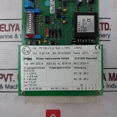 Mutec Mri 203 Ib Printed Circuit Board 18-36 V Dc 16-30V Ac Output 4-20Ma