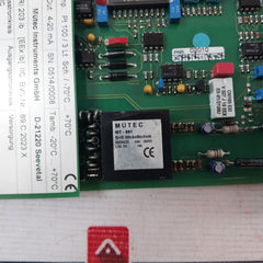 Mutec Mri 203 Ib Printed Circuit Board 18-36 V Dc 16-30V Ac Output 4-20Ma