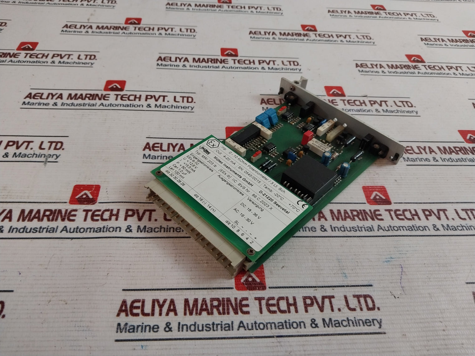 Mutec Mri 203 Ib Printed Circuit Board 4-20 Ma 16-30Vac 18-36Vdc