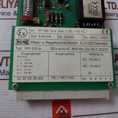 Mutec Mri 203 Ib Printed Circuit Board Output: 4-20 Ma