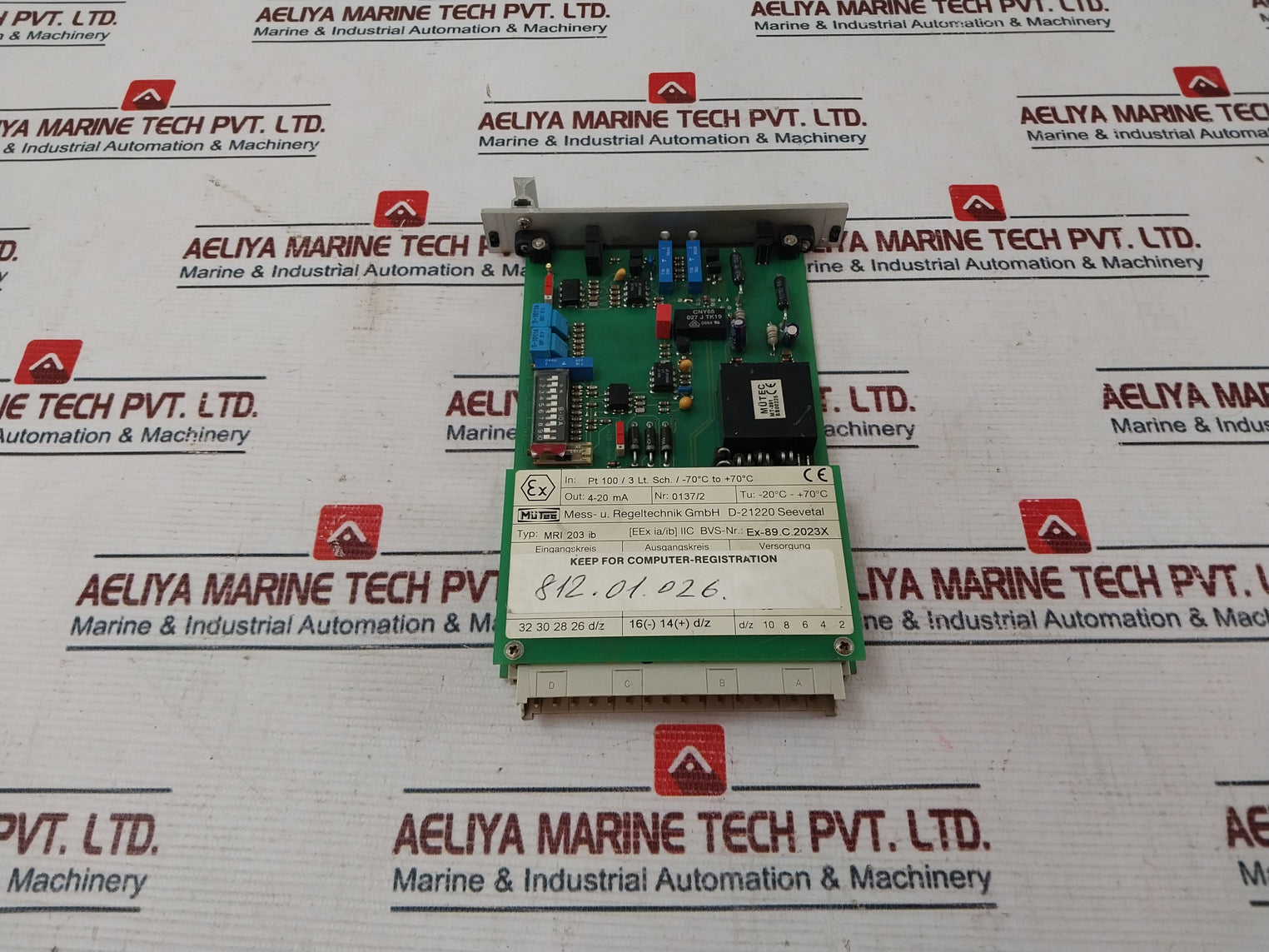 Mutec Mri 203 Ib Printed Circuit Board 4-20 Ma Mt-891
