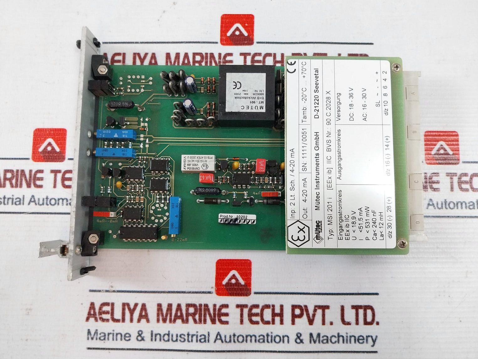 Mutec Msi201 I Printed Circuit Board 16-30V 4-20 Ma