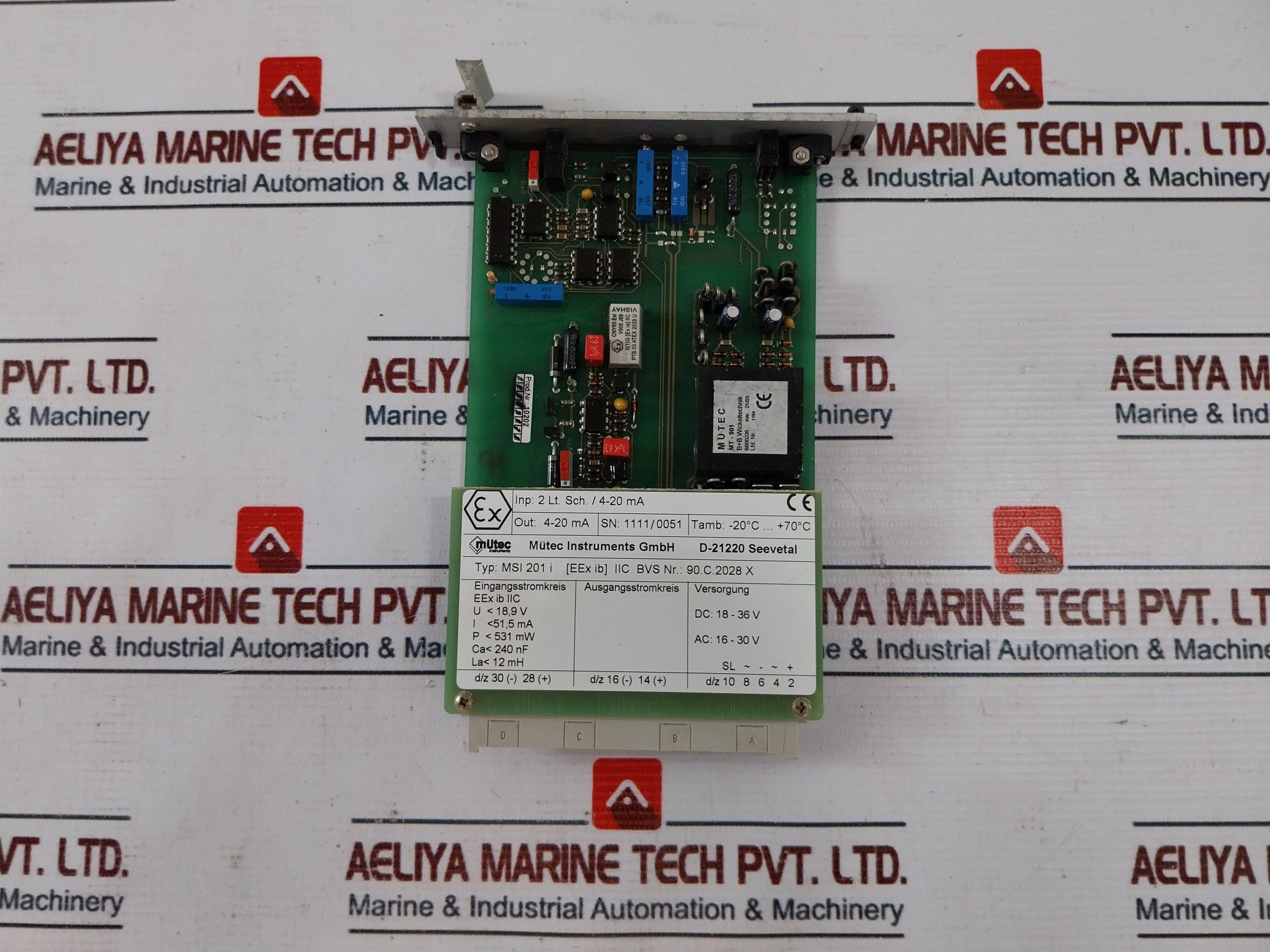 Mutec Msi201 I Printed Circuit Board 16-30V 4-20 Ma