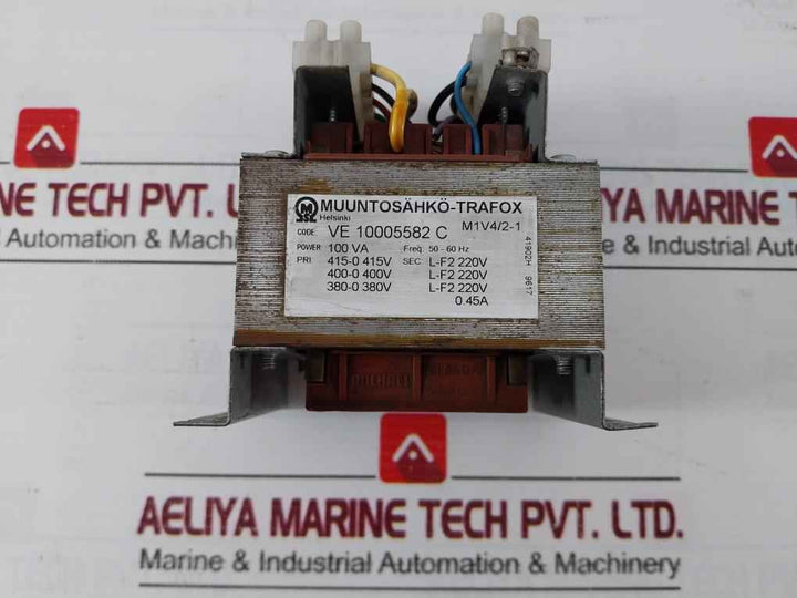 Muuntosahko-trafox M1V4/2-1 Transformer 50-60Hz 0.45A 100Va