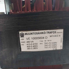 Muuntosahko-trafox Ve 10005604 D Transformer 2.2A 50-60Hz 480Va